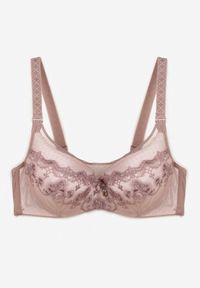 Renee - Ciemnoróżowy Elegancki Biustonosz Push Up z Odpinanymi Ramiączkami Ursa. Kolor: różowy. Rodzaj stanika: odpinane ramiączka, push-up #3