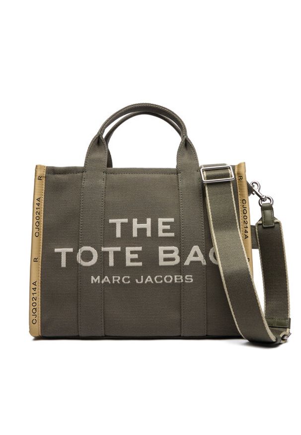 MARC JACOBS - Marc Jacobs Torebka The Jacquard Medium Tote Bag M0017027 Khaki. Kolor: brązowy