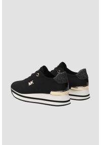 Michael Kors - MICHAEL KORS Czarne sneakersy damskie Monique Knit Trainer, Rozmiar 39. Okazja: na co dzień. Kolor: biały. Materiał: dzianina. Szerokość cholewki: normalna #2