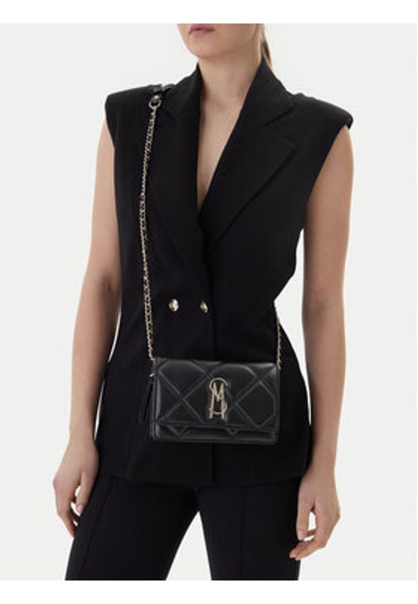 Steve Madden Torebka Bendue SM13001105-B-G Czarny. Kolor: czarny. Materiał: skórzane