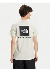 The North Face T-Shirt Redbox NF0A87NK Écru Relaxed Fit. Materiał: bawełna