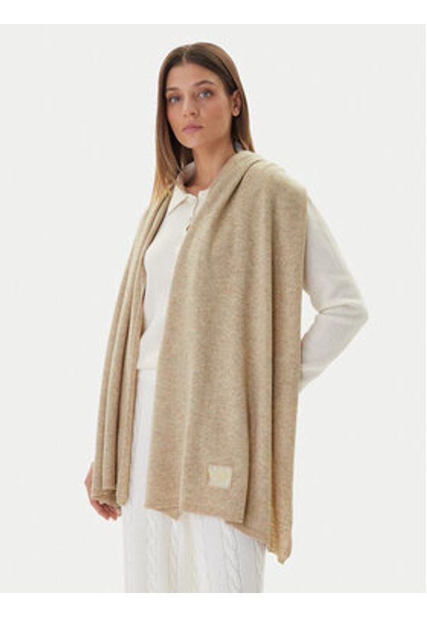 Guess Szalik AW5437 POL03 Beżowy. Kolor: beżowy. Materiał: wełna