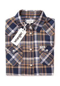 Wrangler - KOSZULA WRANGLER CHECK SHIRT DUSTY OLIVE W5240LU45 112129348. Wzór: kratka #4