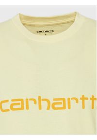 Carhartt WIP T-Shirt Script I031047 Żółty Regular Fit. Kolor: żółty. Materiał: bawełna #3