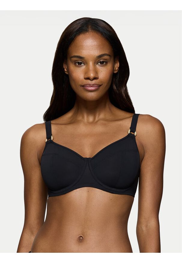 Triumph Góra od bikini Summer Twist 10222568 Czarny. Kolor: czarny. Materiał: syntetyk