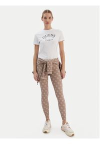 Guess T-Shirt V6RI02 J1314 Biały Regular Fit. Kolor: biały. Materiał: bawełna #4