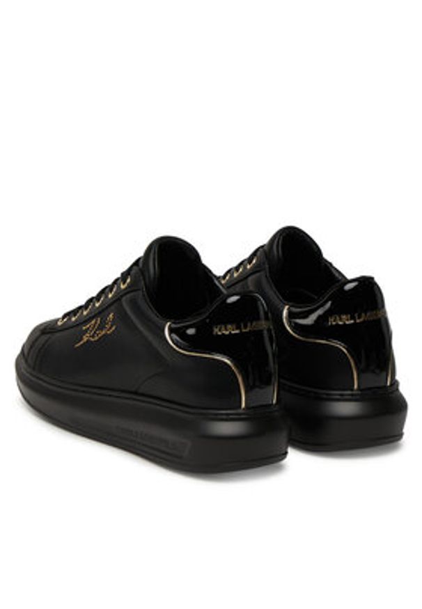 Karl Lagerfeld - KARL LAGERFELD Sneakersy Kapri KL62518 Czarny. Kolor: czarny. Materiał: skóra