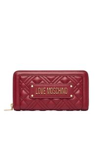 Love Moschino - LOVE MOSCHINO Portfel JC5600PP1PLA0552 Bordowy. Kolor: czerwony. Materiał: skóra #1