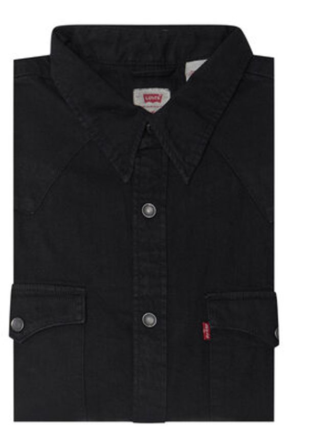 Levi's® Koszula Barstow Western Standard 85744-0002 Czarny Standard Fit. Kolor: czarny. Materiał: bawełna