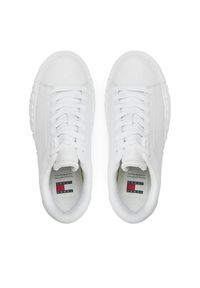 Tommy Jeans Sneakersy Tjw Leather Cupsole Ess EN0EN02507 Biały. Kolor: biały. Materiał: skóra #4