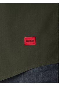 Hugo - HUGO Koszula Ermo 50500216 Zielony Slim Fit. Kolor: zielony. Materiał: bawełna #3