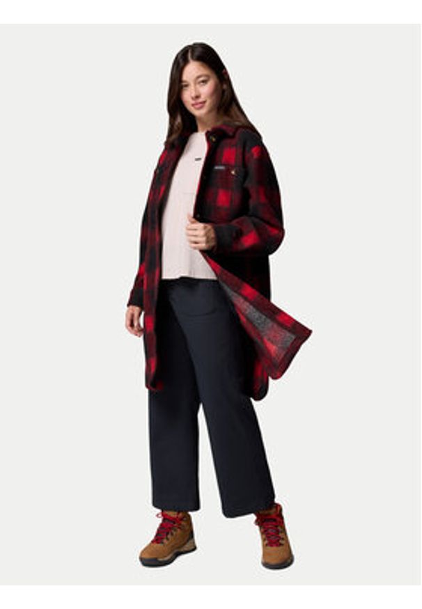 columbia - Columbia Kurtka przejściowa Wildest Venture™ 2136171 Bordowy Loose Fit. Kolor: czerwony. Materiał: syntetyk