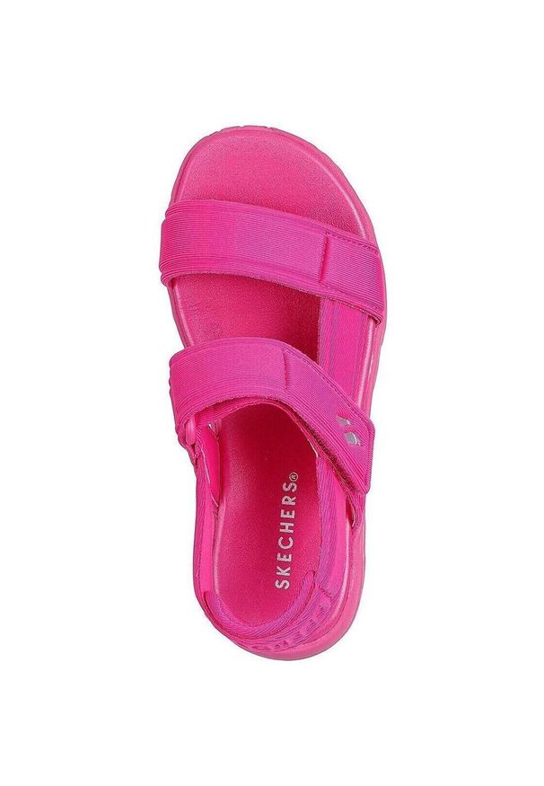 skechers - Sandały dla dzieci Skechers Uno Lite Sandal sunn. Kolor: różowy. Materiał: syntetyk, materiał. Styl: sportowy