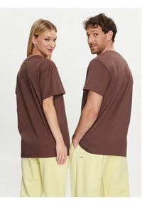 Pangaia T-Shirt 365 With C-Fiber Brązowy Regular Fit. Kolor: brązowy. Materiał: bawełna #5