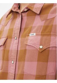 Lee Koszula jeansowa 112341283 Różowy Regular Fit. Kolor: różowy. Materiał: bawełna #3