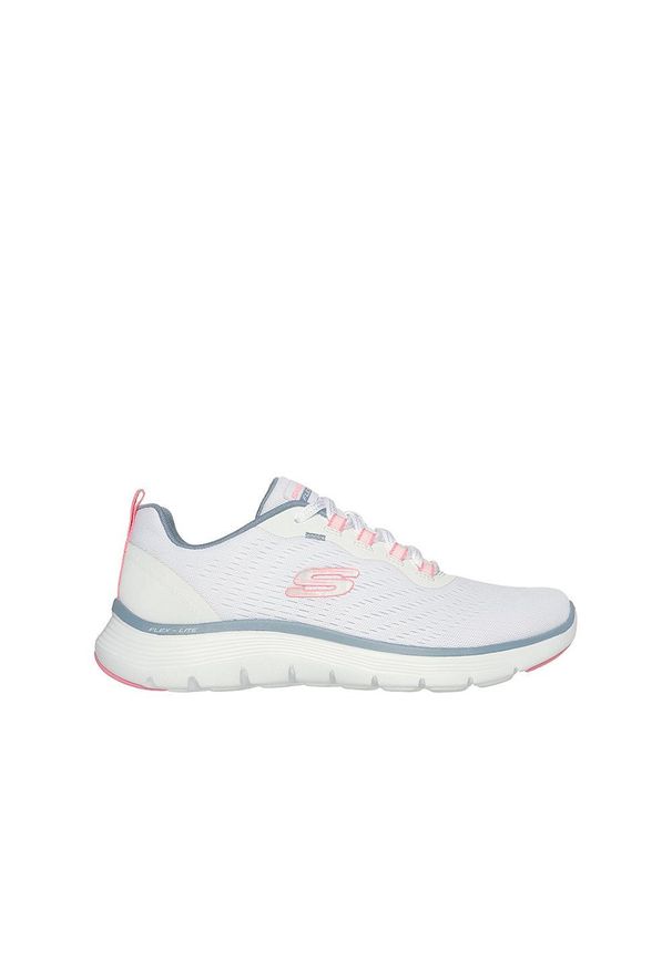 skechers - Buty damskie SKECHERS Flex Appeal 5.0 New Path. Kolor: biały. Model: Skechers Sport. Sport: turystyka piesza