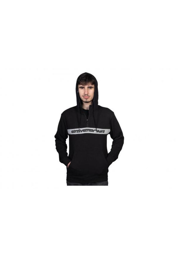 STAY STRONG - Bluza z kapturem Stay Strong Stripe. Typ kołnierza: kaptur. Kolor: czarny, szary, wielokolorowy