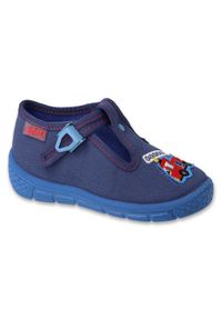 Befado obuwie dziecięce 540P001 niebieskie. Kolor: niebieski. Materiał: tkanina, bawełna
