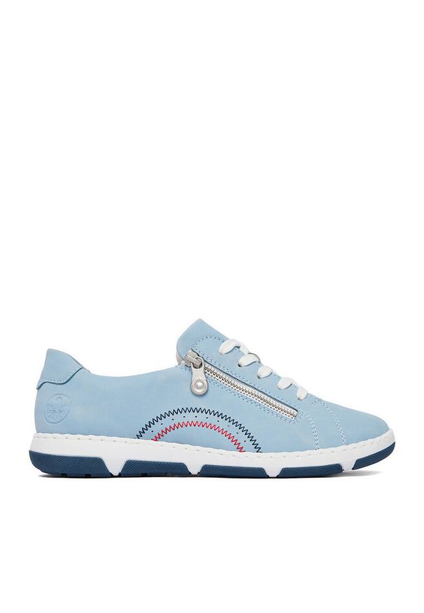 Sneakersy Rieker. Kolor: niebieski