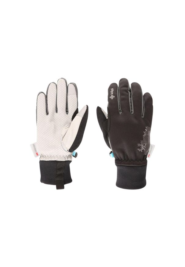 Softshellowe rękawice ocieplane Kilpi BRICX-U. Kolor: czarny. Sezon: zima. Sport: narciarstwo