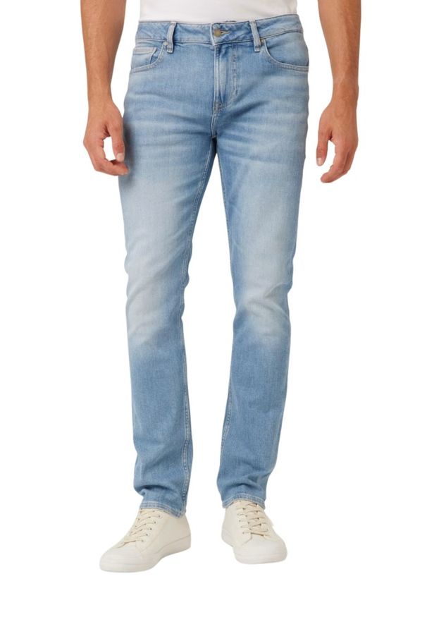 Guess - GUESS Błękitne męskie spodnie jeansowe Angels, Rozmiar 30/32. Kolor: niebieski