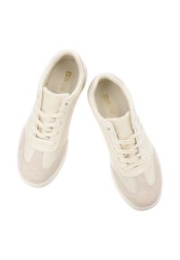 Big-Star - Trampki damskie Big Star, skóra naturalna i zamszowe wstawki sznurowany fason minimalistyczny design lekka podeszwa stonowana kolorystyka, beżowe, TT. Okazja: na co dzień. Zapięcie: sznurówki. Kolor: beżowy. Materiał: skóra, zamsz. Szerokość cholewki: normalna. Sezon: lato. Styl: elegancki, casual, klasyczny, sportowy #5