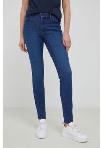 Wrangler jeansy SKINNY GOOD LIFE damskie medium waist. Kolor: niebieski #1