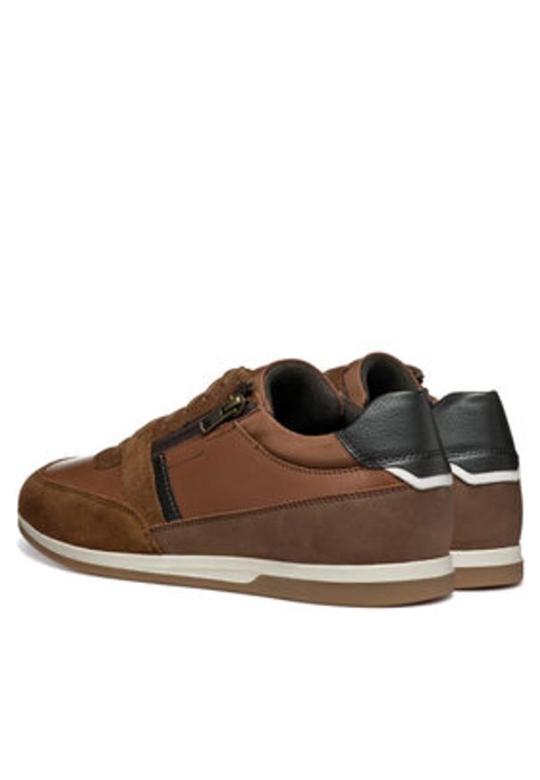 Geox Sneakersy U Renan U554GA 02285 C6003 Brązowy. Kolor: brązowy. Materiał: zamsz, skóra