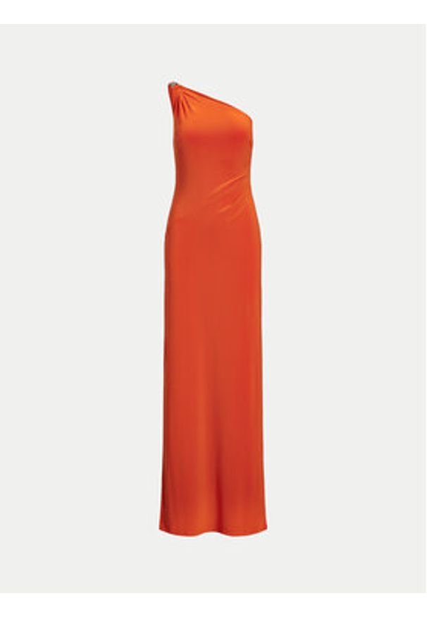 Lauren Ralph Lauren - LAUREN RALPH LAUREN Sukienka wieczorowa 253751483033 Pomarańczowy Slim Fit. Kolor: pomarańczowy. Materiał: syntetyk. Styl: wizytowy