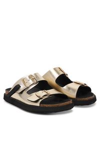 D.Franklin Klapki DFSH407009 Złoty. Kolor: złoty. Materiał: skóra #3