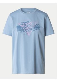 The North Face Koszulka techniczna Foundation Traces NF0A882U Niebieski Regular Fit. Kolor: niebieski. Materiał: bawełna #4