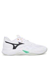 Buty halowe Mizuno. Kolor: biały. Model: Mizuno Wave #1