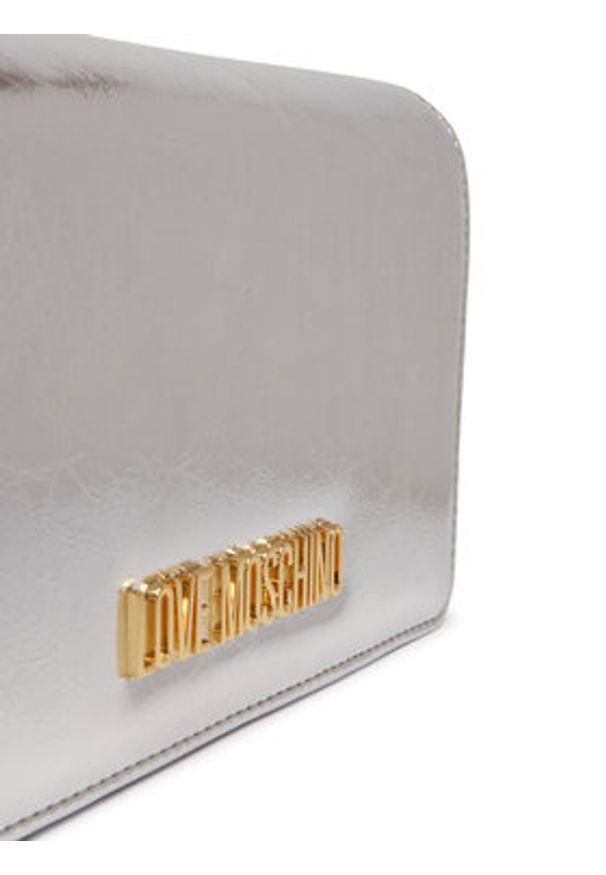 Love Moschino - LOVE MOSCHINO Torebka JC4345PP0OKQ0902 Srebrny. Kolor: srebrny. Materiał: skórzane
