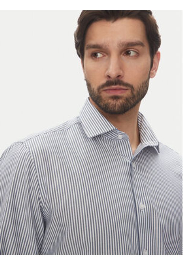 Pierre Cardin Koszula C6 11004.0406 Niebieski Modern Fit. Kolor: niebieski. Materiał: bawełna