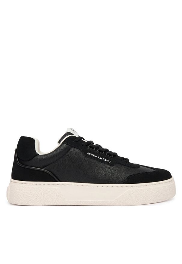 Armani Exchange Sneakersy XM002200 AF21419 MC105 Czarny. Kolor: czarny. Materiał: skóra