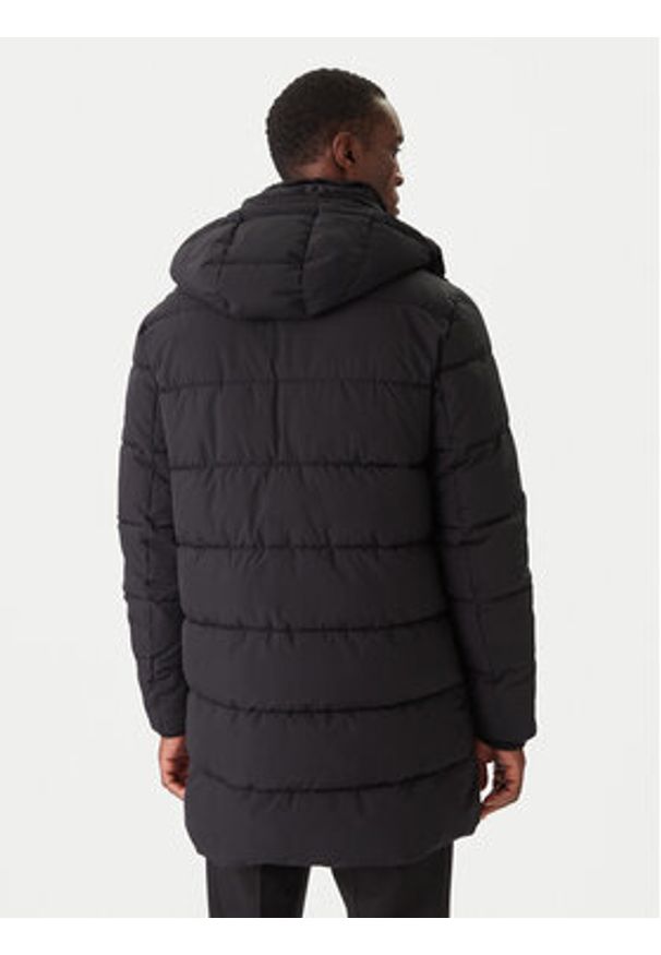 Karl Lagerfeld - KARL LAGERFELD Kurtka zimowa 505035 554586 Czarny Regular Fit. Typ kołnierza: dekolt w karo. Kolor: czarny. Materiał: syntetyk. Sezon: zima