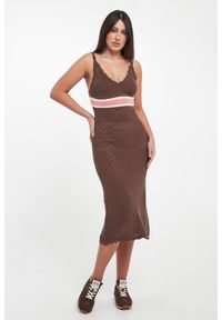 Ermanno Firenze - Sukienka ażurowa midi ERMANNO FIRENZE. Wzór: ażurowy. Długość: midi #1