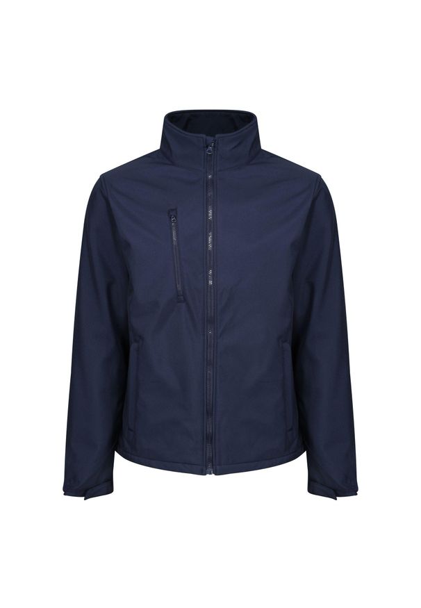 Regatta - Męski Softshell Ablaze. Kolor: niebieski. Materiał: softshell. Sport: turystyka piesza