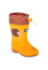 BEJO - Buty Kalosze Dla Dzieci Kai Hedgehog. Kolor: brązowy, wielokolorowy, żółty