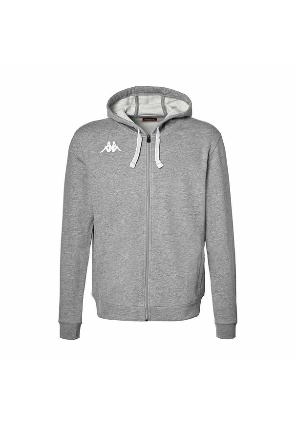 Bluza z kapturem Kappa Banto. Typ kołnierza: kaptur. Kolor: szary. Sport: fitness