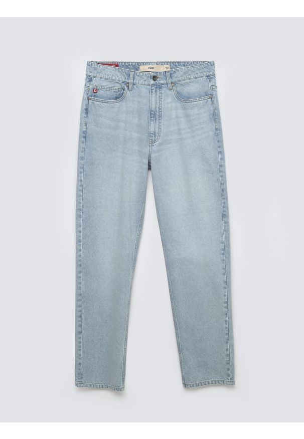 Big-Star - Jeansy męskie loose niebieskie Zack 185. Okazja: na co dzień. Stan: podwyższony. Kolor: niebieski. Styl: casual, vintage, klasyczny