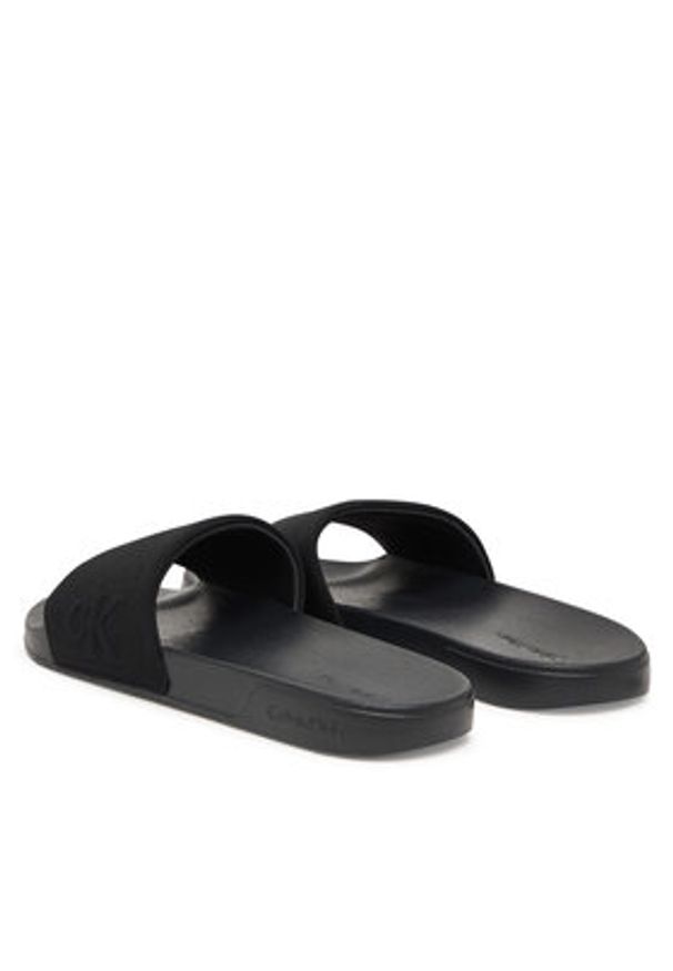 Calvin Klein Klapki Ess Slide Hf Side Logo Cv HM0HM02227 Czarny. Kolor: czarny. Materiał: materiał