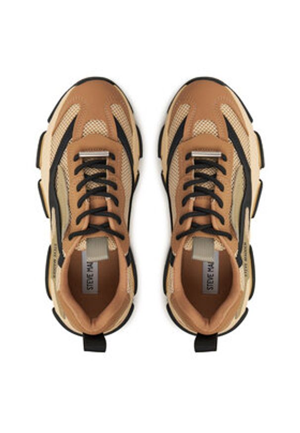 Steve Madden Sneakersy Possession-E SM19000033 Khaki. Kolor: brązowy. Materiał: skóra