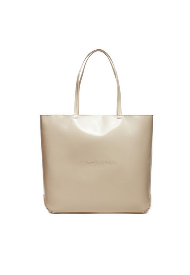 Tommy Jeans Torebka Tjw Ess Must Tote Seasonal AW0AW16841 Écru. Materiał: skórzane