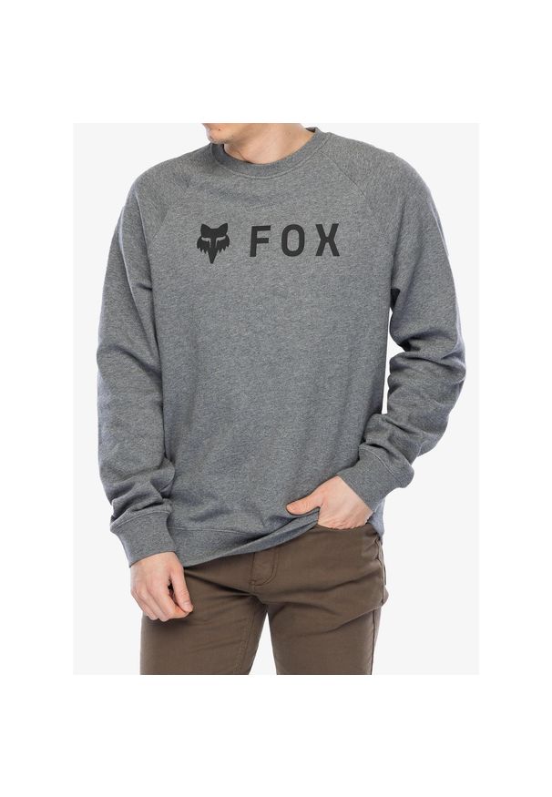 FOX - Bluza męska Fox Absolute Fleece Crew. Kolor: szary