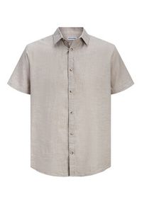 Jack & Jones Koszula Summer 12289160 Beżowy Regular Fit. Kolor: beżowy. Materiał: bawełna #5