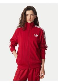Adidas - adidas Bluza Pinstripe Firebrid Loose Tracktop KS9984 Czerwony Regular Fit. Kolor: czerwony. Materiał: syntetyk #1