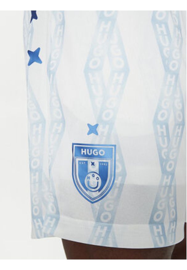 Hugo - HUGO Szorty kąpielowe Niteam 50536102 Biały Regular Fit. Kolor: biały. Materiał: syntetyk