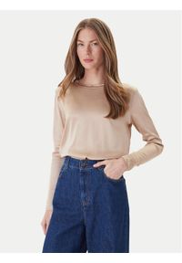 ViCOLO Bluzka TF0244 Beżowy Regular Fit. Kolor: beżowy. Materiał: wiskoza