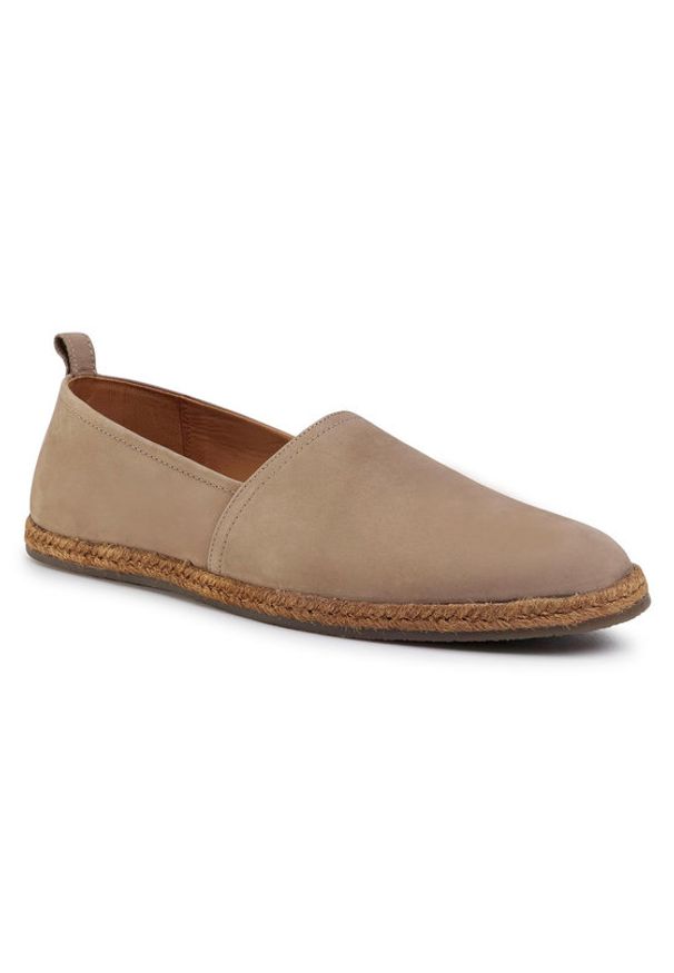 Gino Rossi Espadryle MI08-C729-736-02 Brązowy. Kolor: brązowy. Materiał: nubuk, skóra